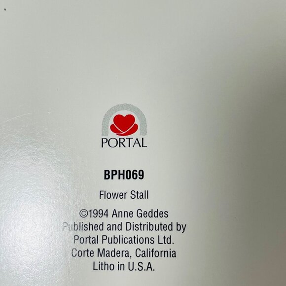 Anne Geddes Flower Stall Blank Greeting Card W Recycled Paper Envelop Vintage - Picture 6 of 12